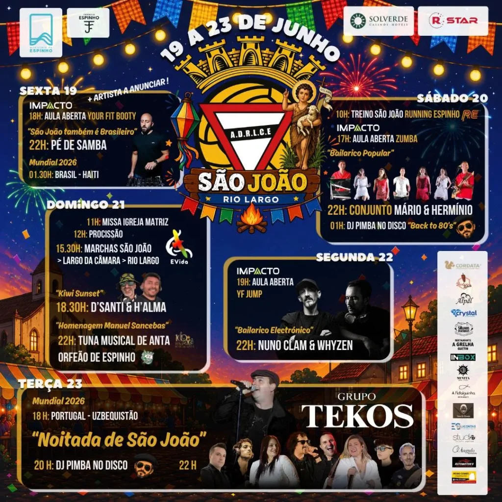 Festas de Rio Largo (São João) 2026 em Espinho
