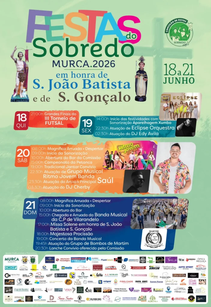 Festas de Sobredo, Murça (São João) 2026