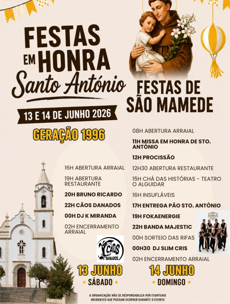 Festas de São Mamede, Batalha (Santo António) 2026