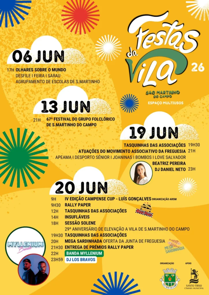 Festas de São Martinho do Campo 2026