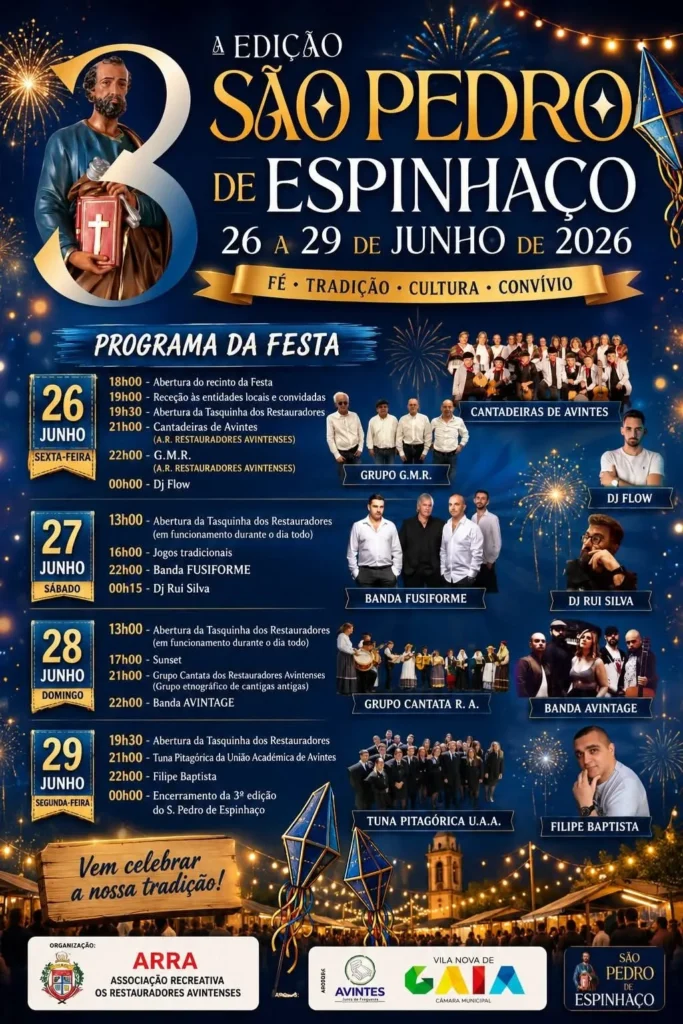 Festas de Espinhaço (São Pedro) 2026