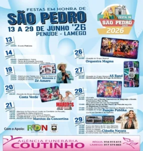 Festas de Penude, Lamego (São Pedro) 2026