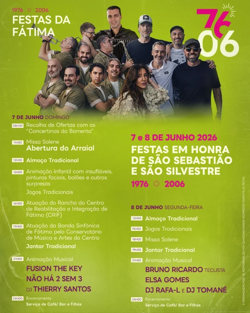 Festas de Fátima (São Sebastião) 2026