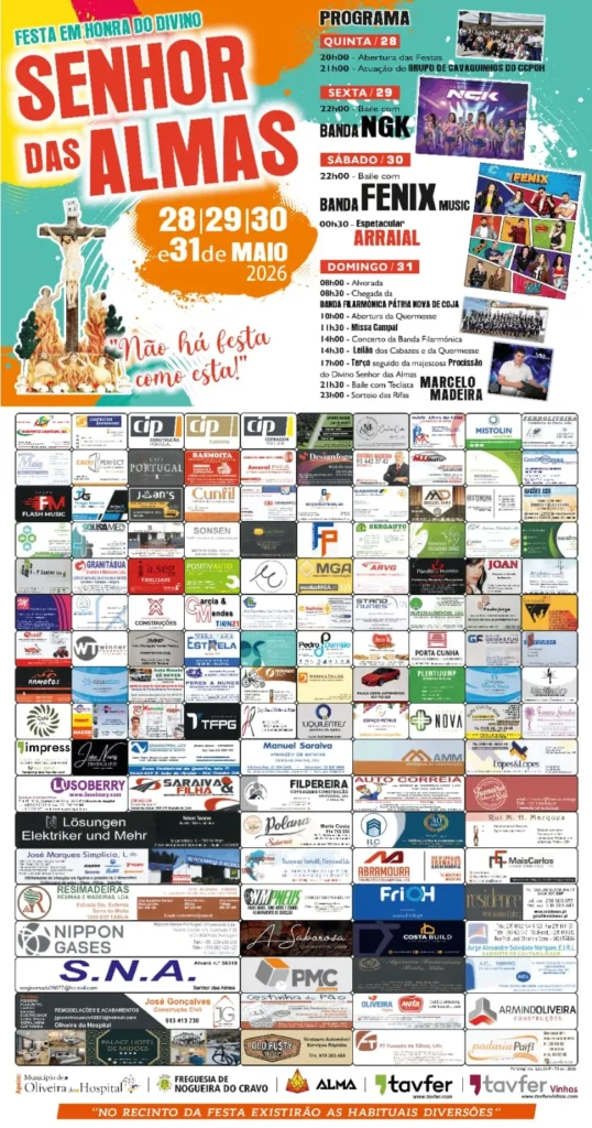 Festas de Oliveira do Hospital (Senhor das Almas) 2026