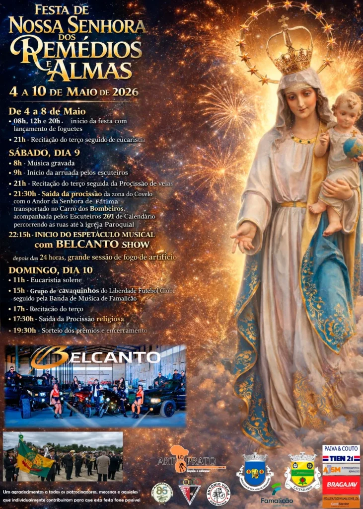 Festas de Calendário (Senhora dos Remédios) 2026