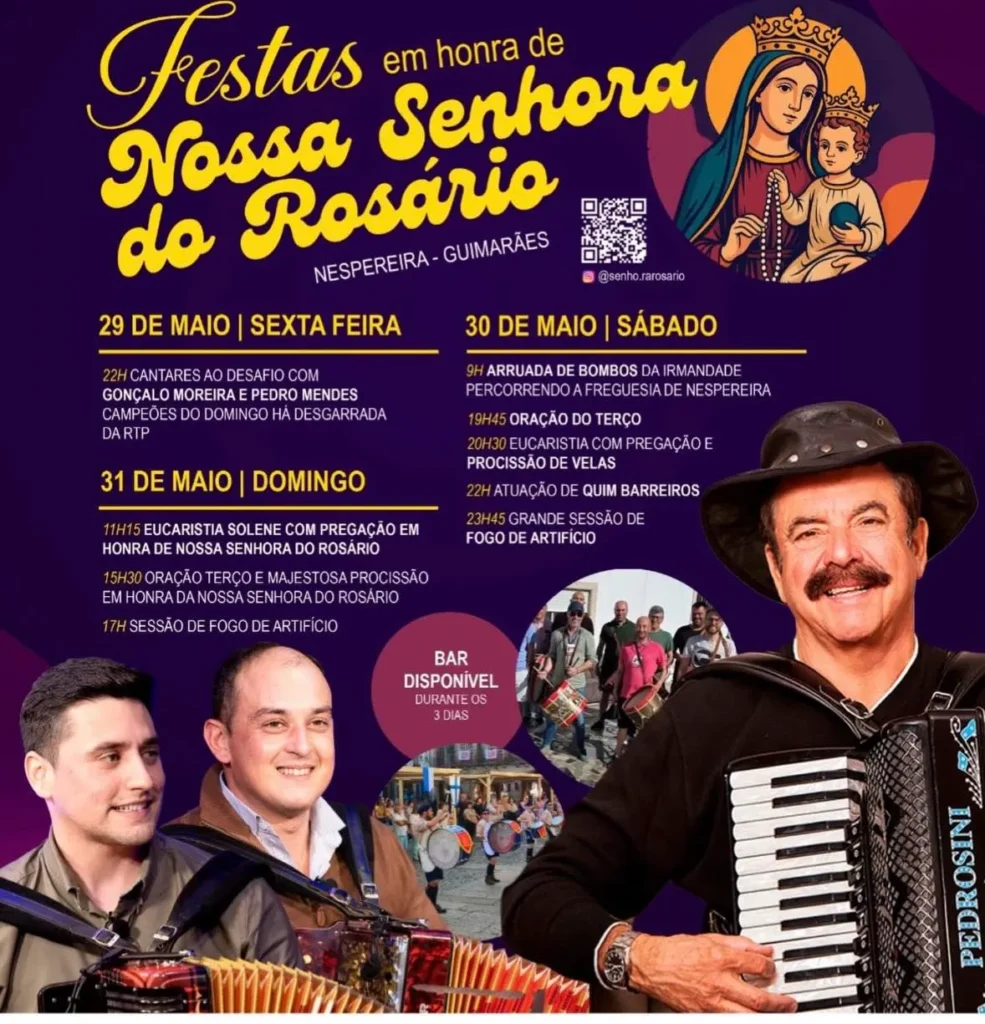 Festas de Nespereira, Guimarães (Senhora do Rosário) 2026