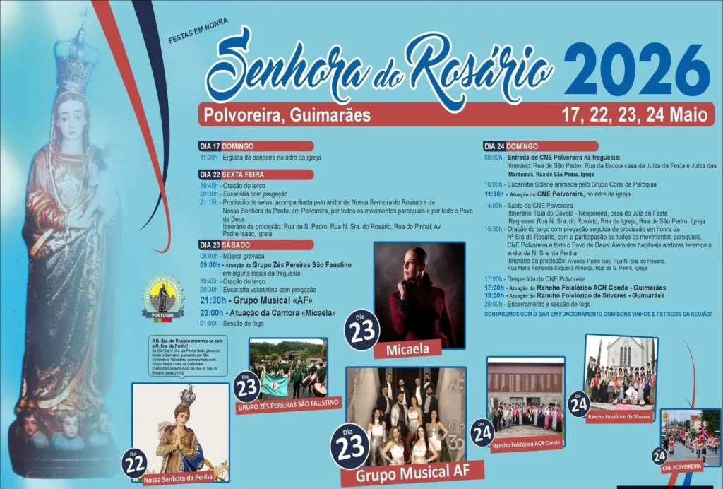 Festas de Polvoreira (Senhora do Rosário) 2026