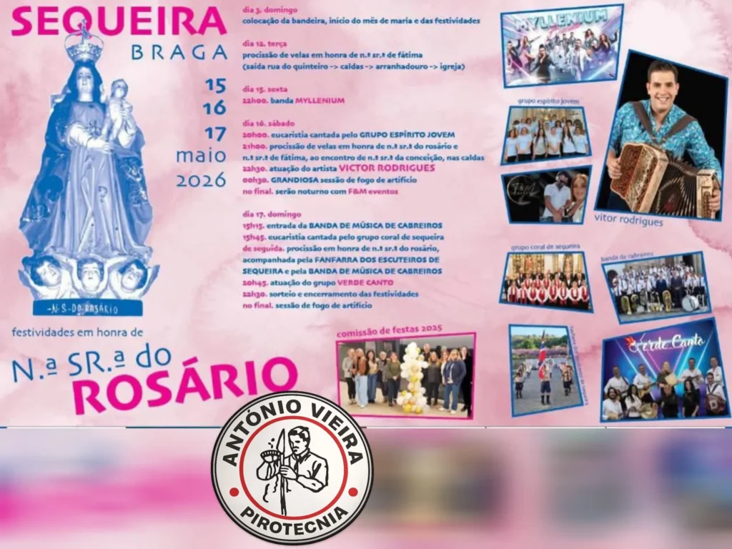 Festas da Sequeira, Braga (Senhora do Rosário) 2026