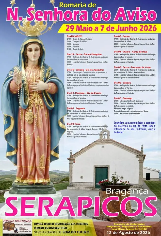 Festas de Serapicos (Senhora do Aviso) 2026