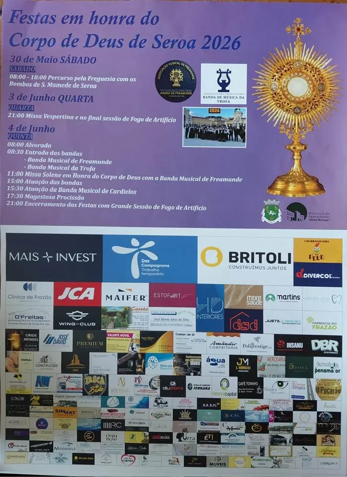 Festas de Seroa (Corpo de Deus) 2026