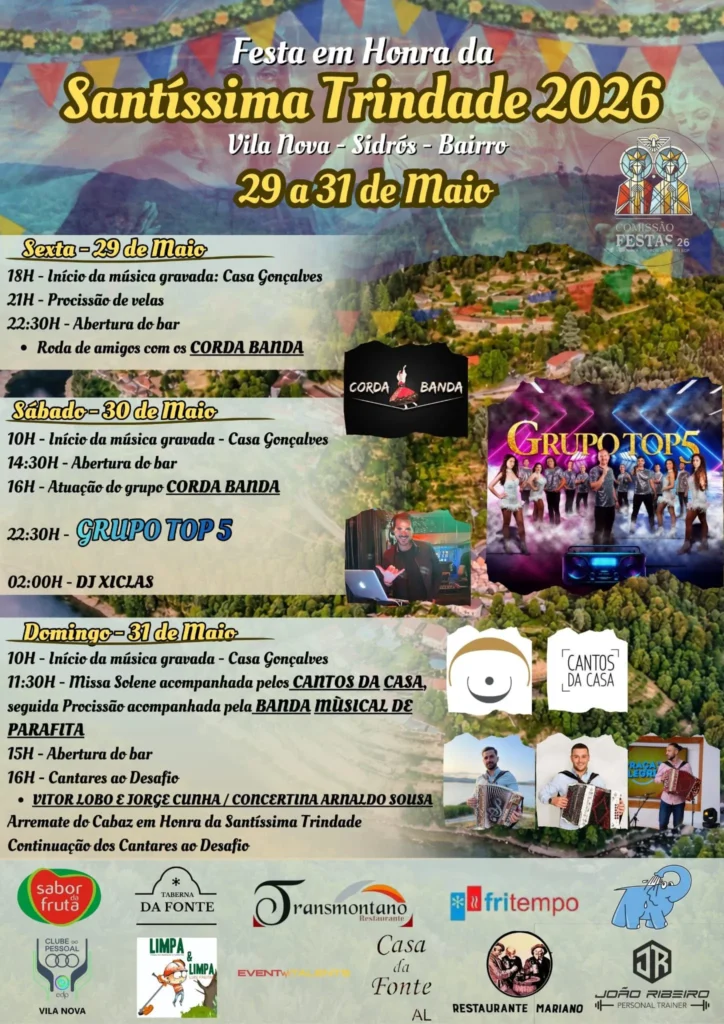 Festas de Sidrós (Santíssima Trindade) 2026