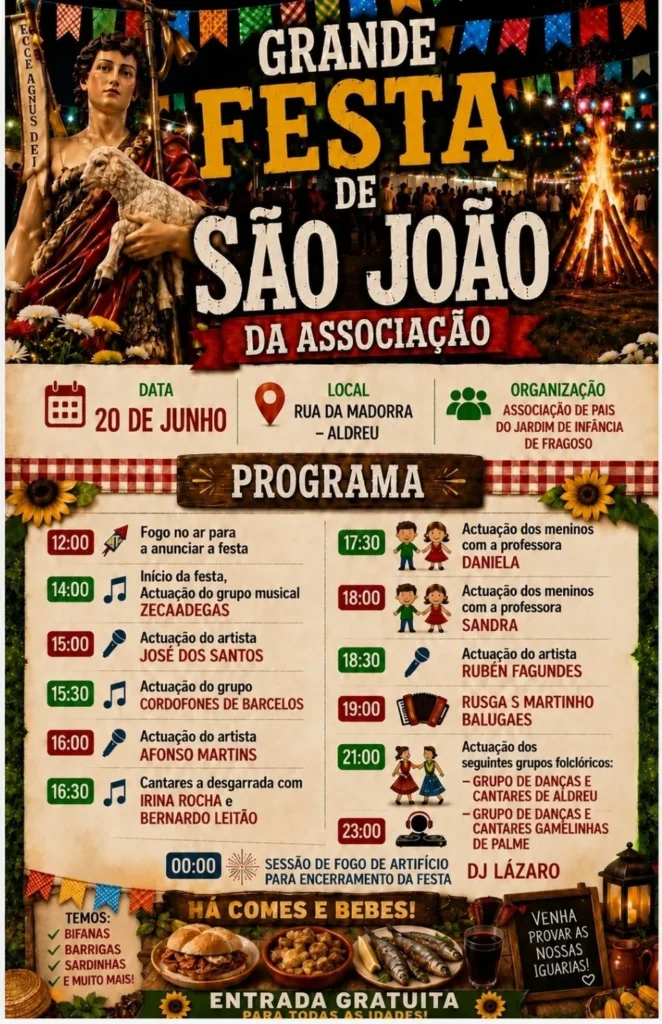 Festas de Aldreu (São João) 2026