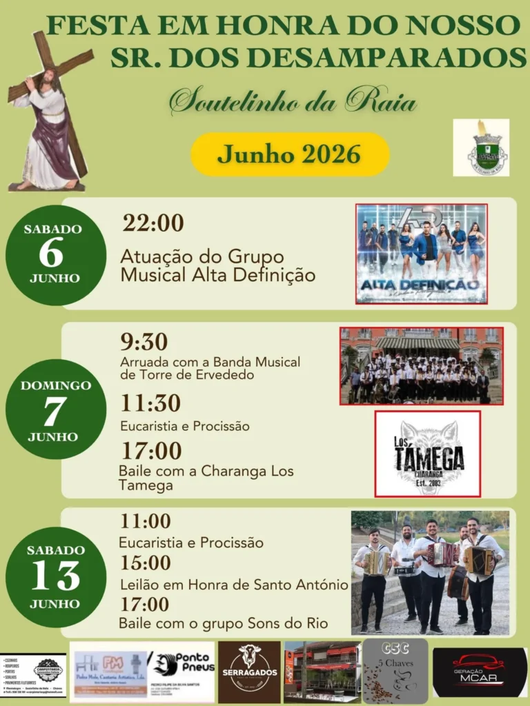 Festas de Soutelinho da Raia (Senhor dos Desamparados) 2026