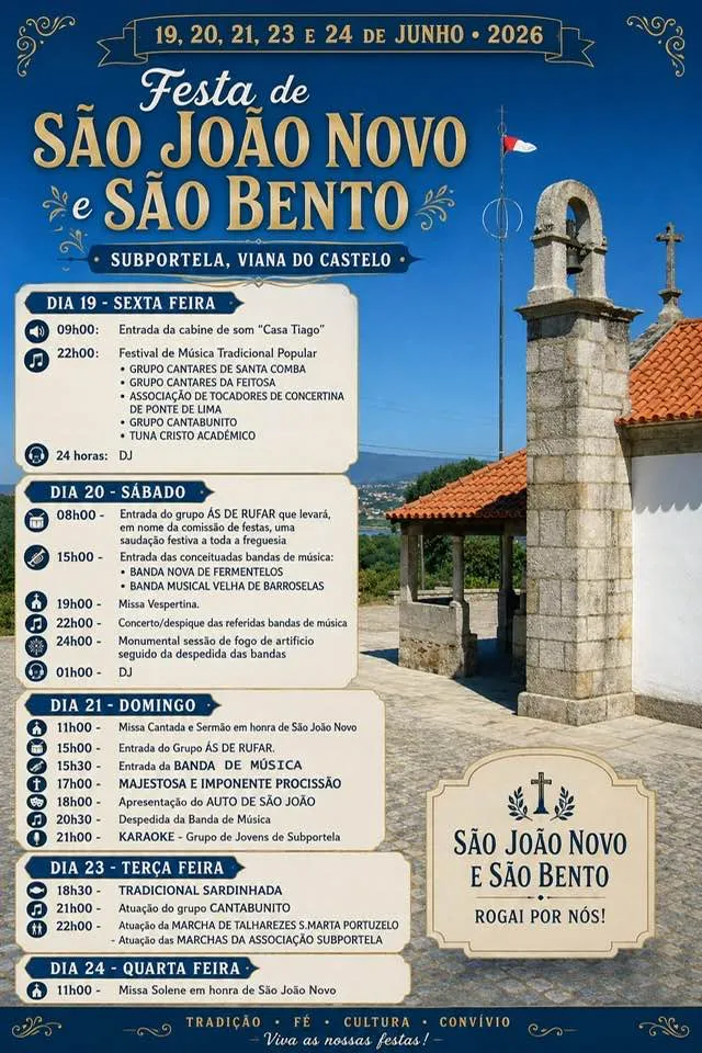 Festas de Subportela, Viana do Castelo 2026