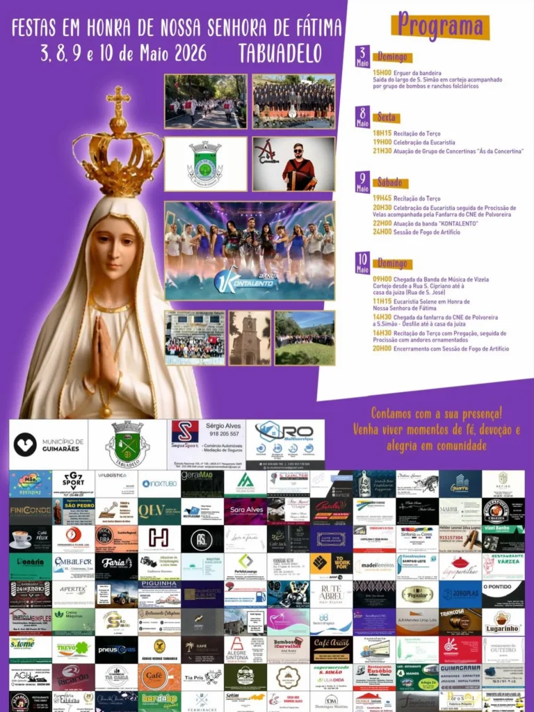 Festas de Tabuadelo (Senhora de Fátima) 2026