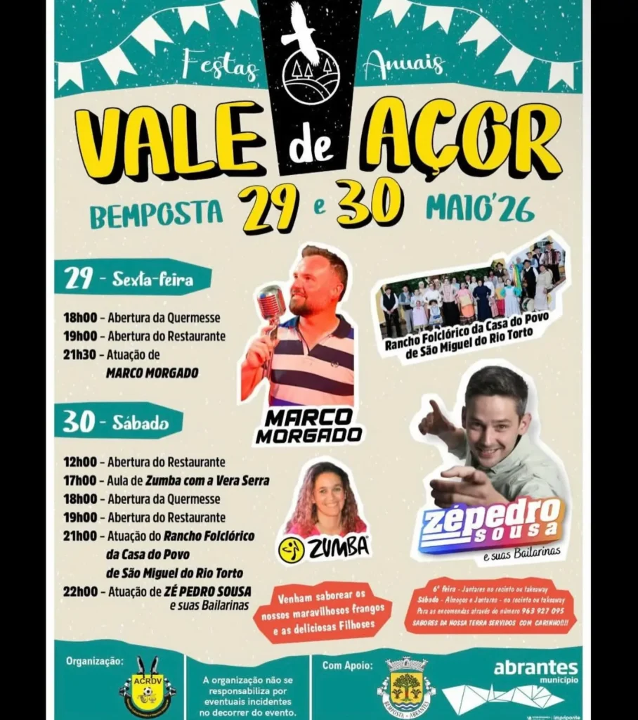 Festas de Vale de Açor, Bemposta 2026