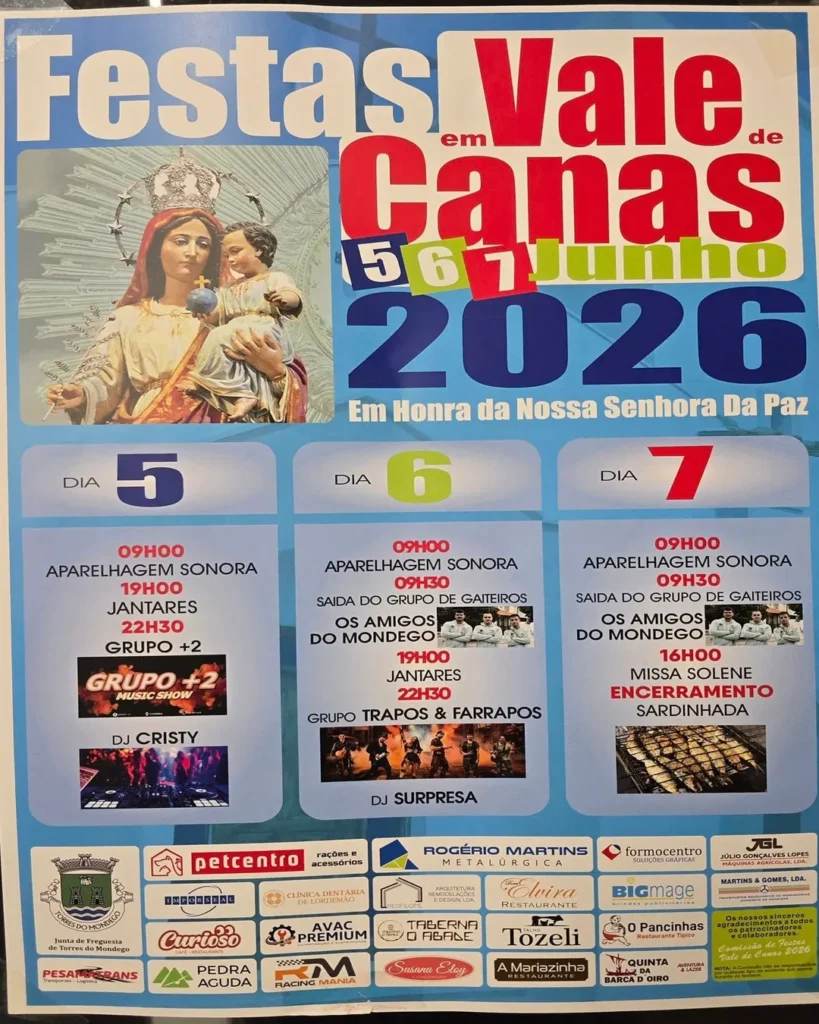 Festas de Vale de Canas (Senhora da Paz) 2026