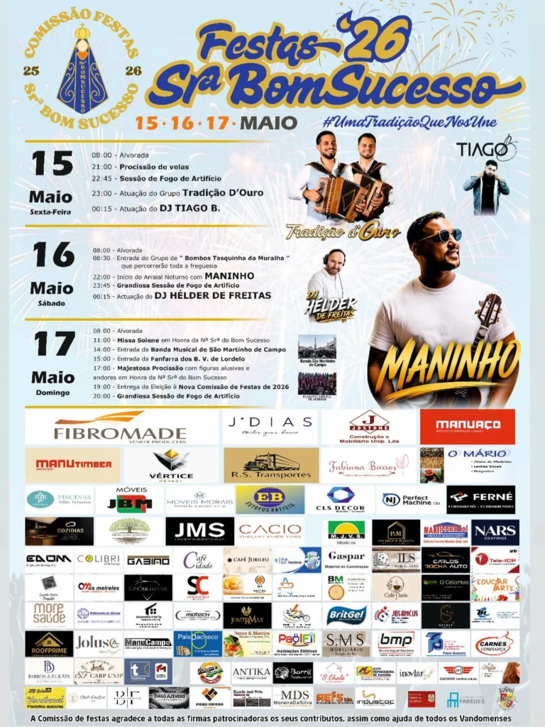 Festas de Vandoma (Senhora do Bom Sucesso) 2026
