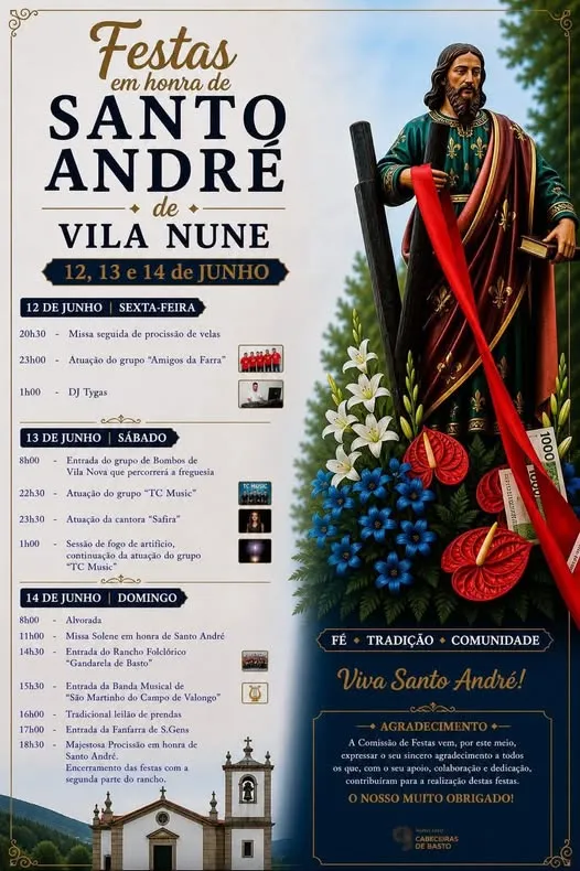 Festas de Vila Nune (Santo André) 2026