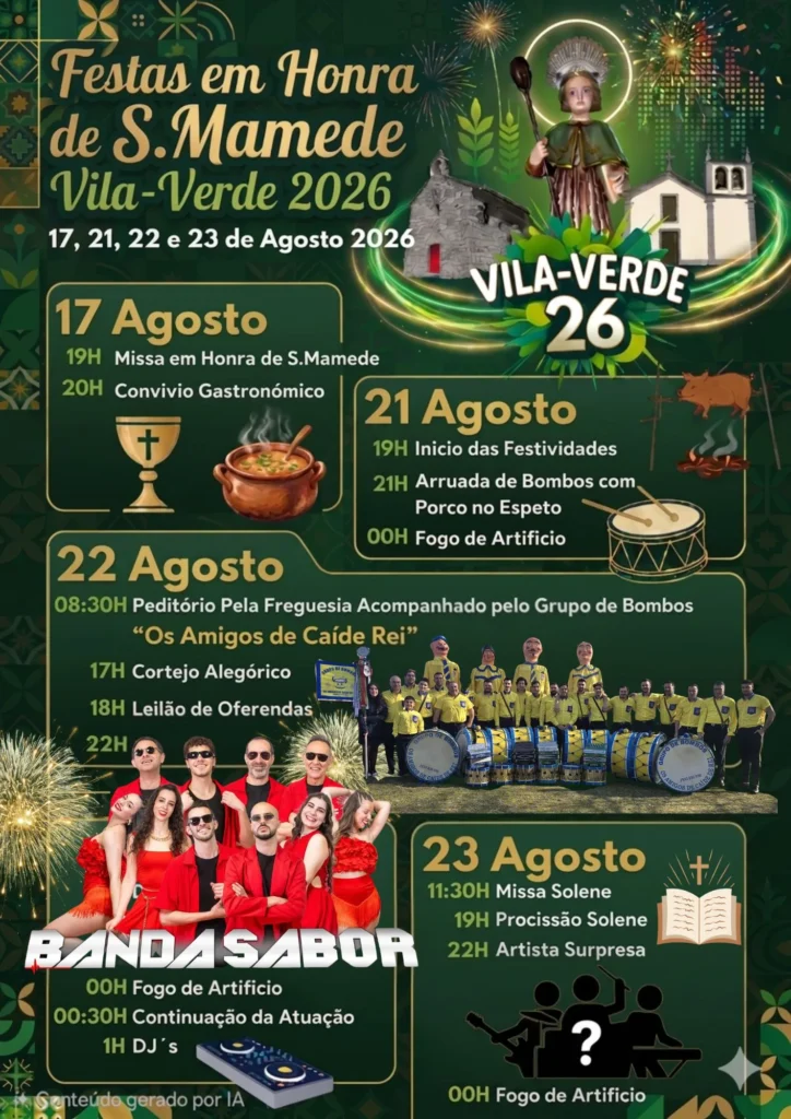 Festas de Vila-Verde, Felgueiras (São Mamede) 2026