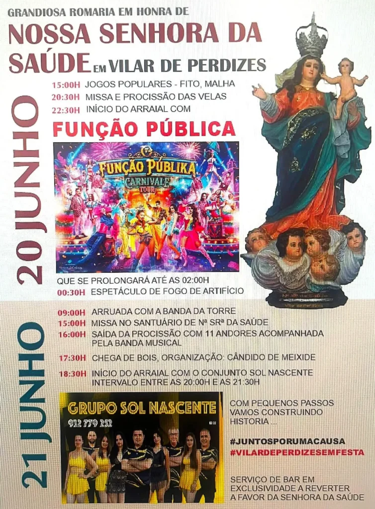 Festas de Vilar de Perdizes (Senhora da Saúde) 2026