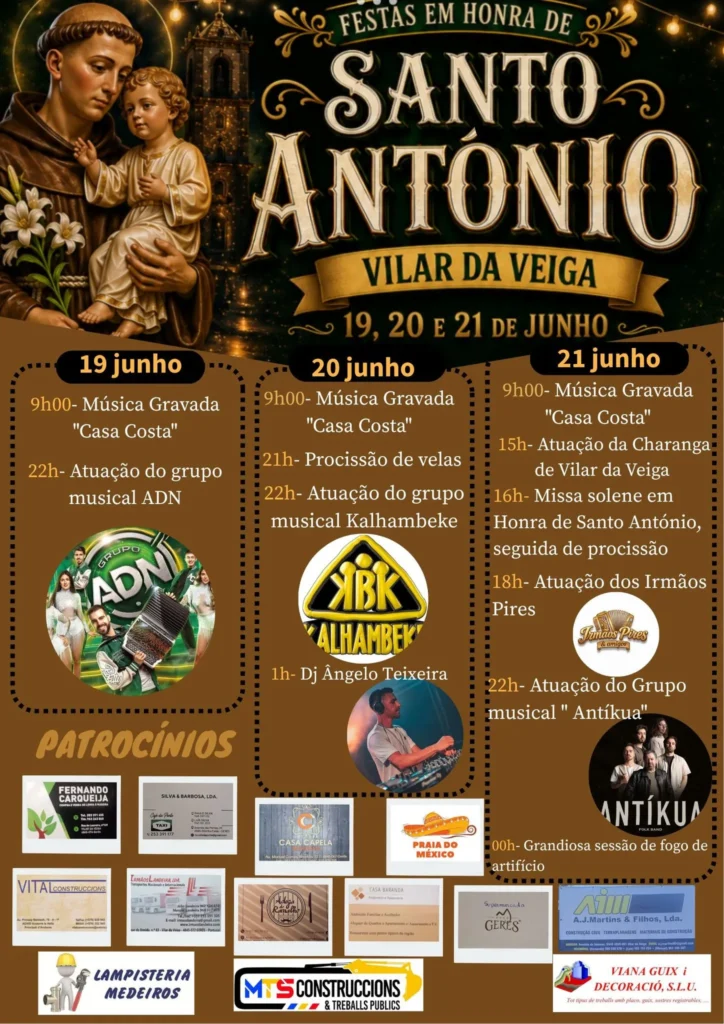 Festas de Vilar de Veiga (Santo António) 2026