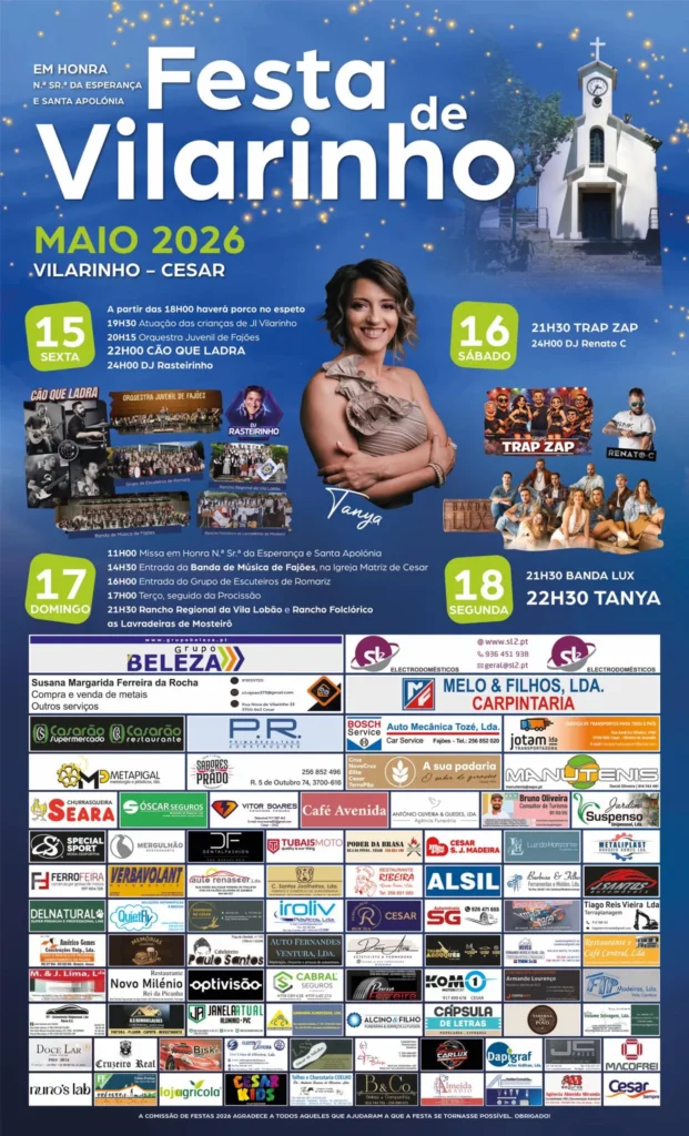 Festas de Vilarinho, César (Senhora da Esperança) 2026