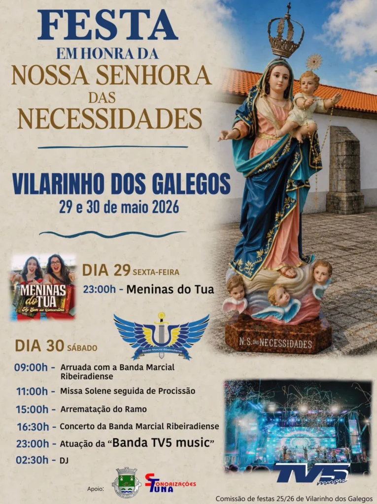 Festas de Vilarinho dos Galegos (Senhora das Necessidades) 2026