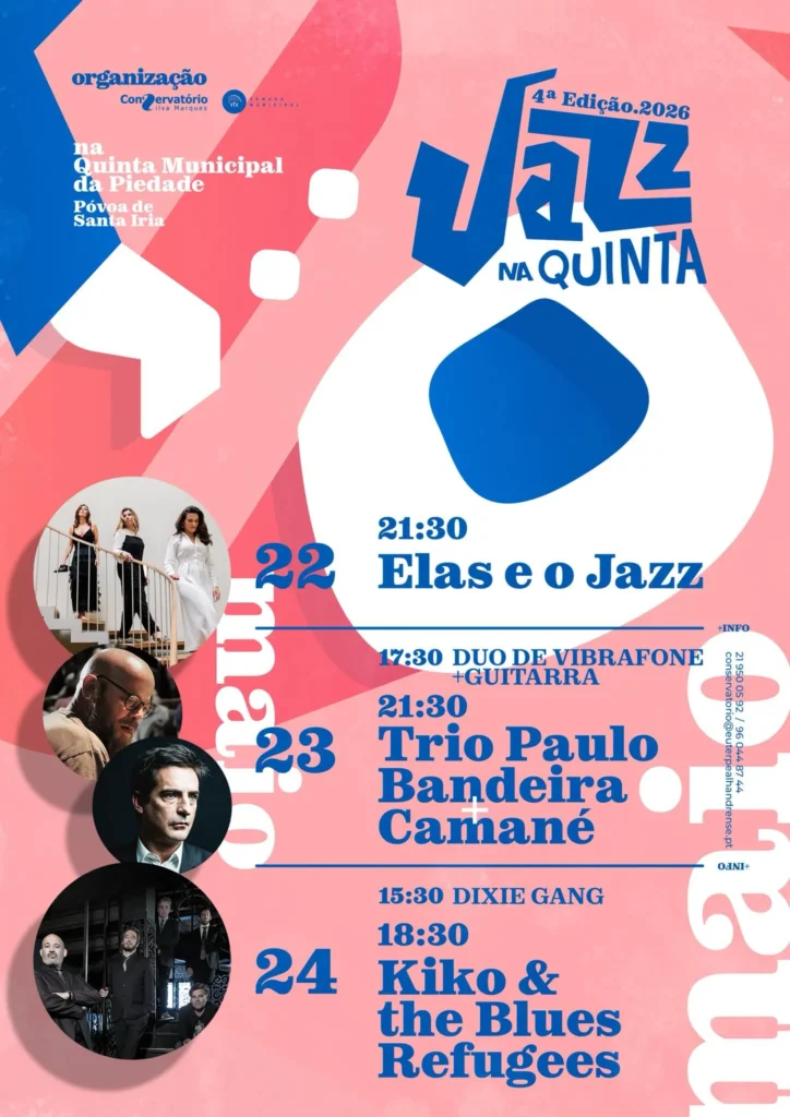 Jazz na Quinta da Piedade 2026 em Póvoa de Santa Iria