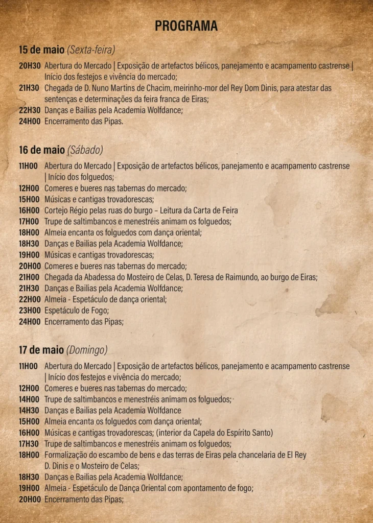 Mercado Medieval de Eiras 2026