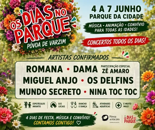 Os Dias no Parque 2026 em Póvoa de Varzim