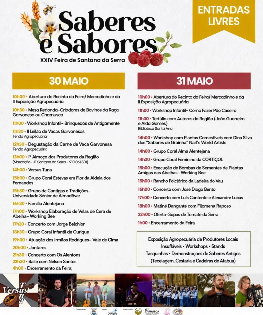 Feira de Saberes e Sabores 2026 em Santana da Serra