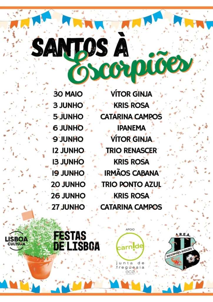 Santos Populares nos Escorpiões 2026 em Benfica