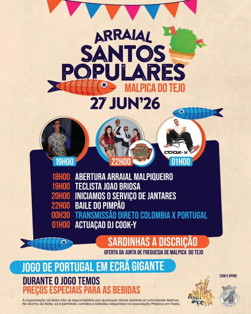 Santos Populares de Malpica do Tejo 2026
