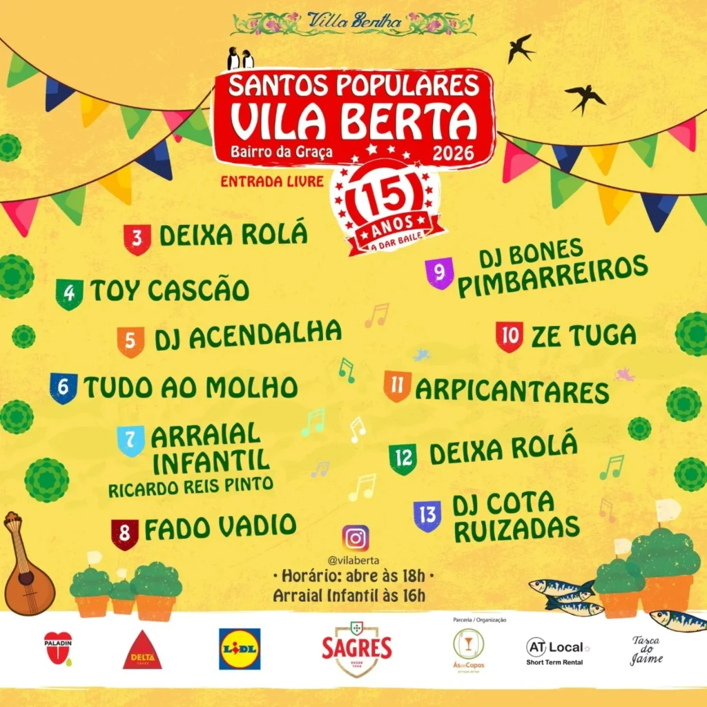 Santos Populares de Vila Berta, Lisboa 2026