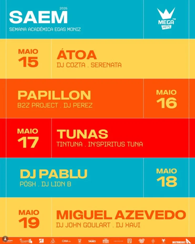 Semana Académica Egas Moniz 2026 em Costa da Caparica
