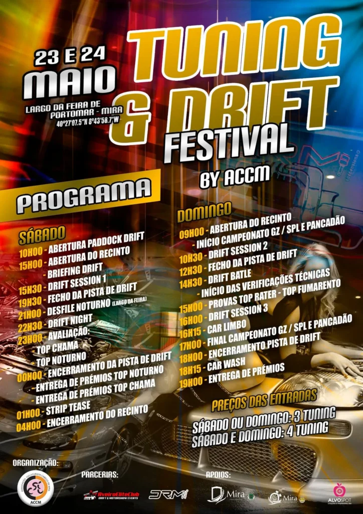 Tuning e Drift Festival 2026 em Mira