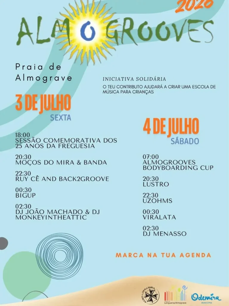 Almogrooves 2026 na Praia de Almograve