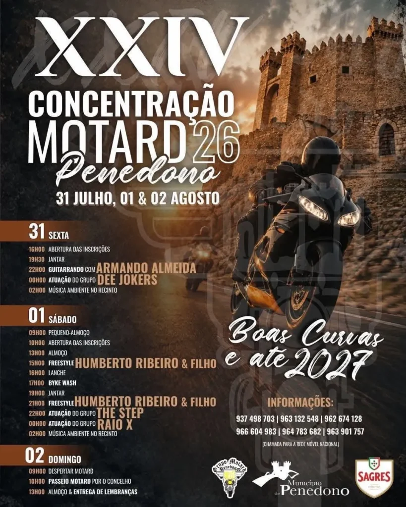 Concentração Motard de Penedono 2026