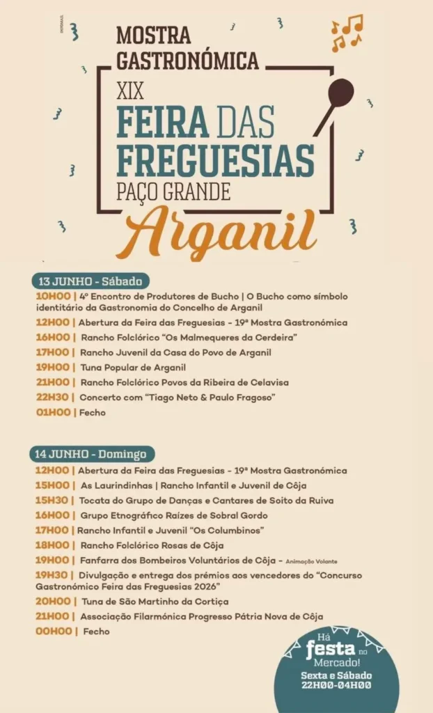 Festas de Arganil (Freguesias) 2026