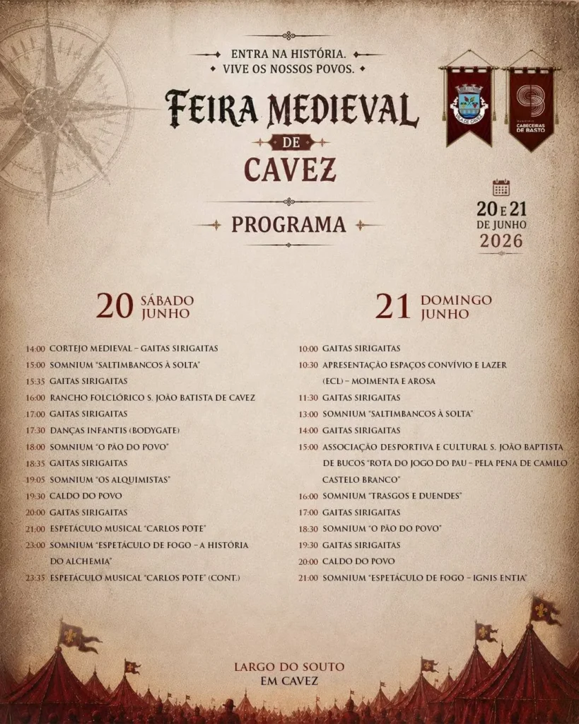 Feira Medieval de Cavez 2026