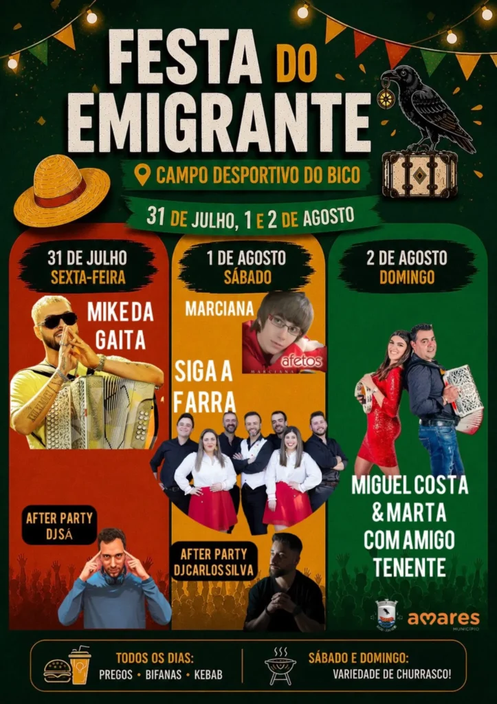 Festas de Bico, Amares (Emigrante) 2026