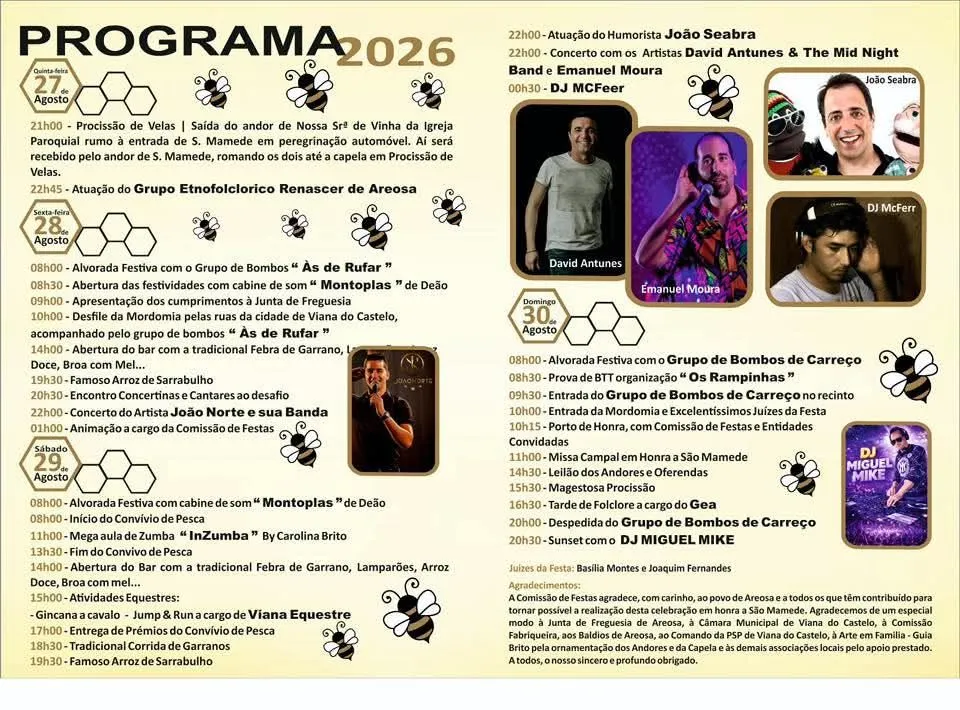 Festa da Areosa (Mel) 2026
