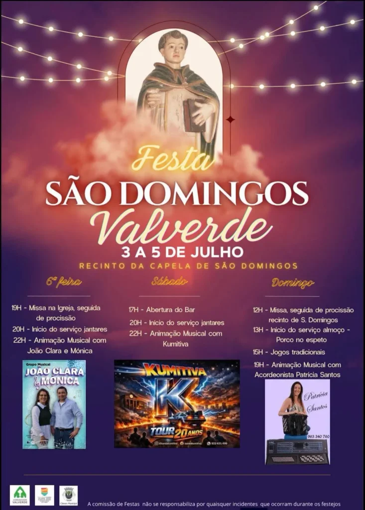 Festas de Valverde (São Domingos) 2026
