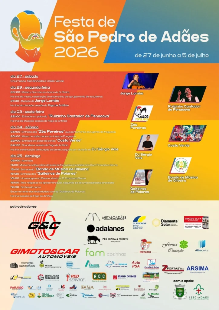 Festas de Adães (São Pedro) 2026