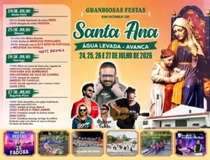 Festas de Água Levada, Avanca (Santa Ana) 2026