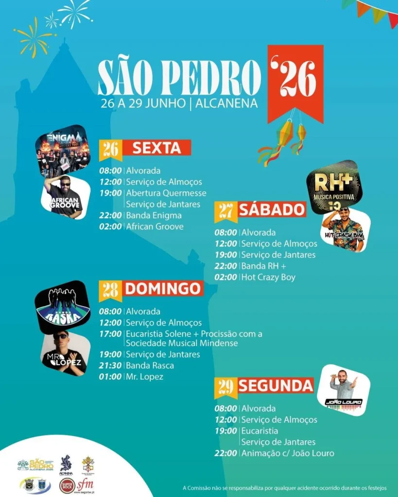 Festas de Alcanena (São Pedro) 2026