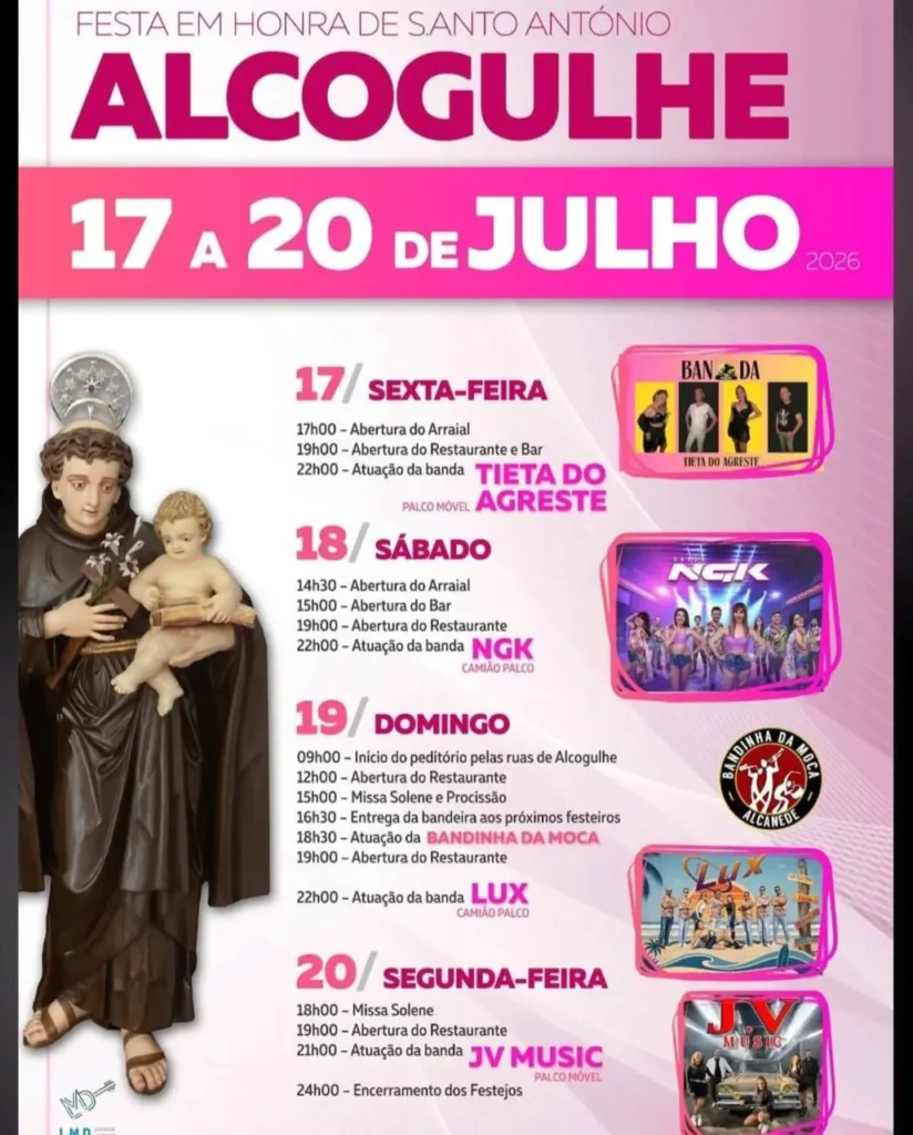 Festas de Alcogulhe (Santo António) 2026