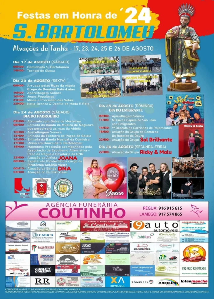 Festas de Alvações do Tanha (São Bartolomeu) 2026