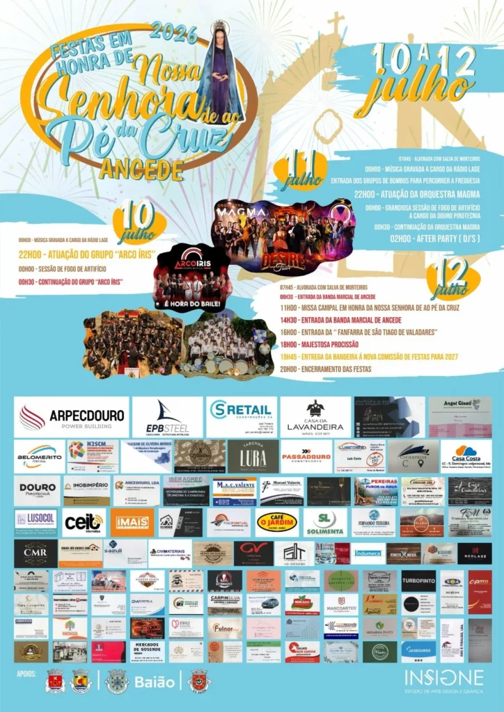 Festas de Ancede (Senhora do Pé da Cruz) 2026